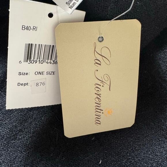 La Fiorentina Genuine Real Rex Rabbit Fur Poncho in Black - Picture 4 of 6